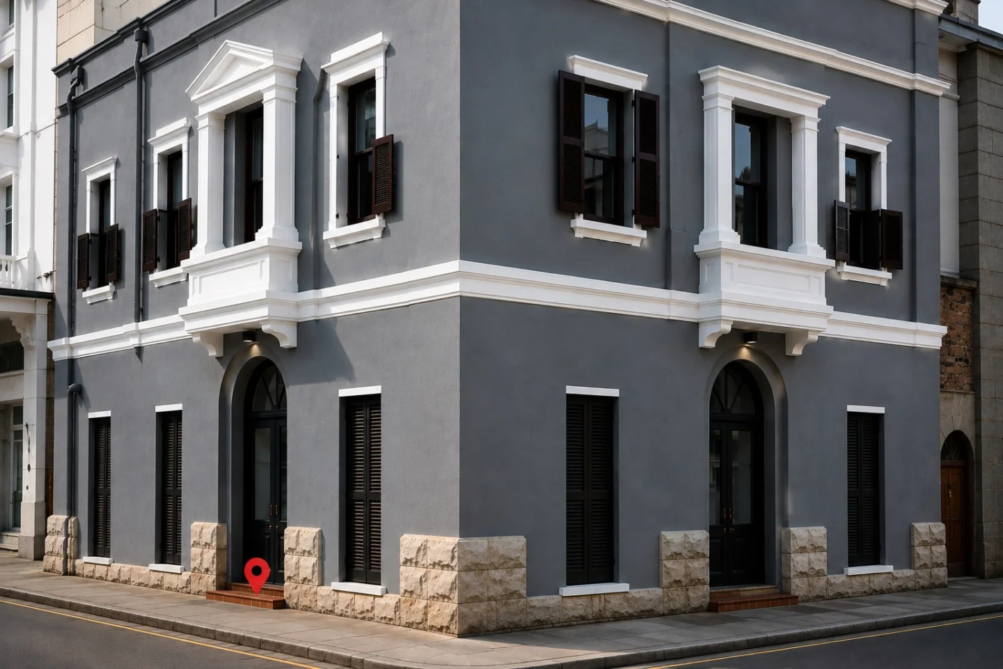 Exterior of the Lutomburg Building at 2 Leeuwen Street, Cape Town, where the GlobeCerti office is located